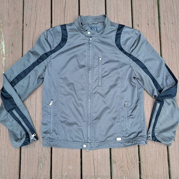 Armani Exchange Mens Lightweight Jacket Size Large Gray